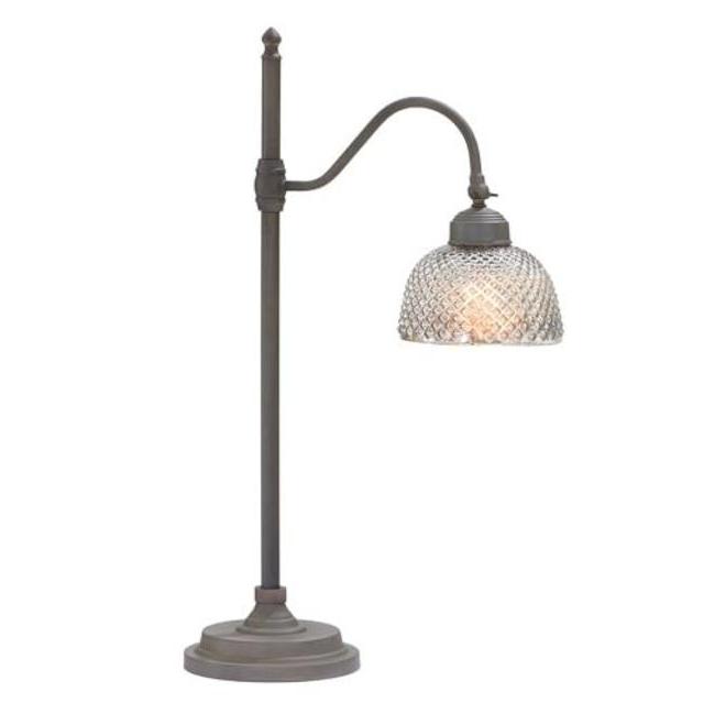 CFL Chloe Hobnail Mercury Glass Task Table Lamp