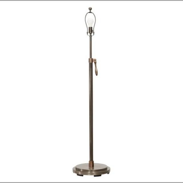 CFL Sutter Adjustable Lever Floor Lamp Base, Steel finish