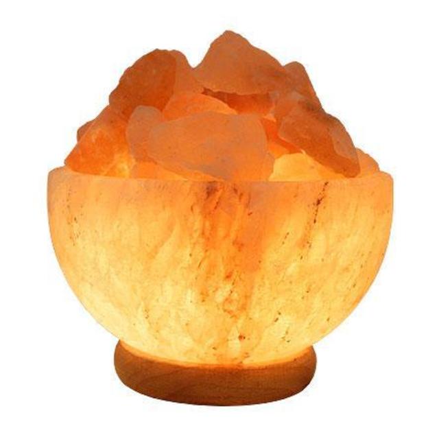 Himalayan Salt Lamp Carved Bowl: 1 lamp