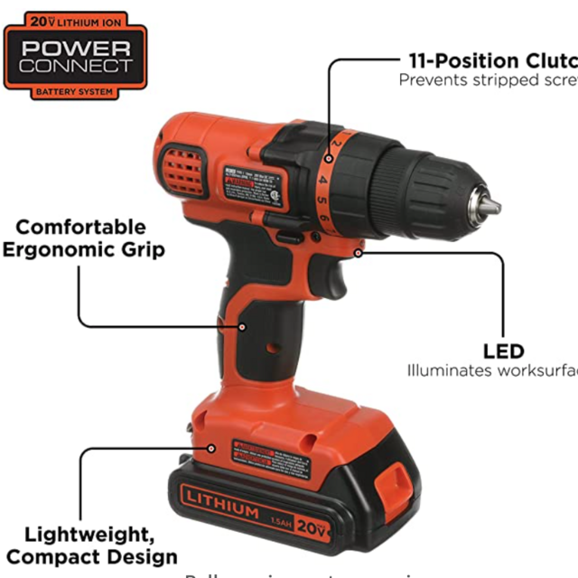 Black & Decker Cordless Drill