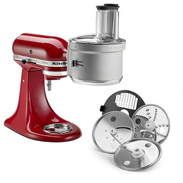 KitchenAid® Food Processor with Dicing Disc Stand Mixer Attachment in Stainless Steel