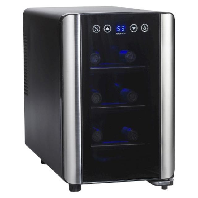 Wine Enthusiast Silent 6 Bottle Touchscreen Wine Cooler product details page
