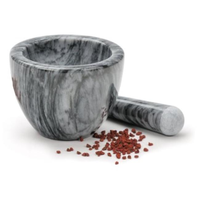 RSVP Gorgeous Grey Marble Mortar & Pestle