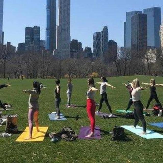Yoga in Central Park