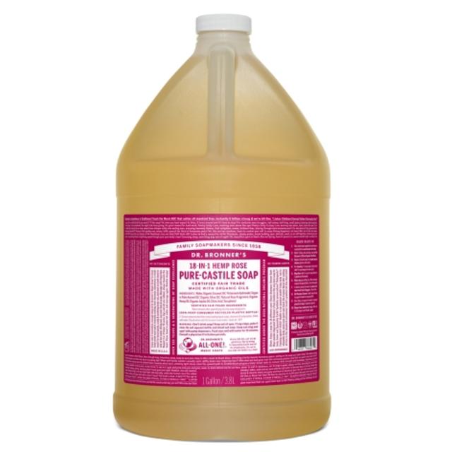 Rose Pure-Castile Liquid Soap - 1 Gallon