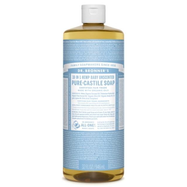 Baby Unscented Pure-Castile Liquid Soap - 32 oz.