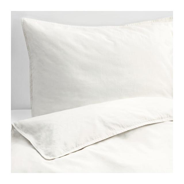 ÄNGSLILJA Duvet cover and pillowcase(s), white