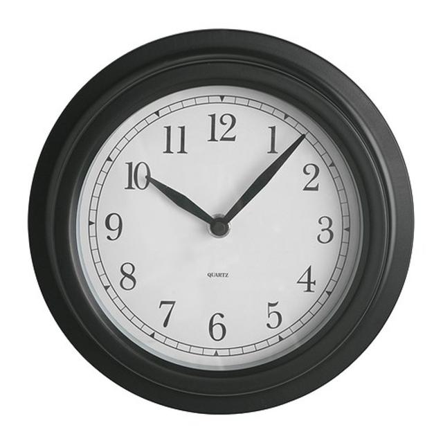 DEKAD Wall clock, black