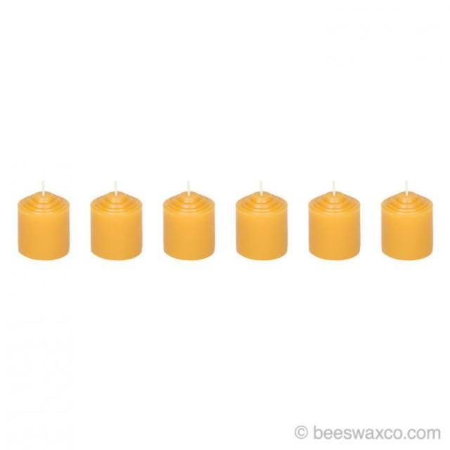 Standard Votive Beeswax Candles - set of 12
