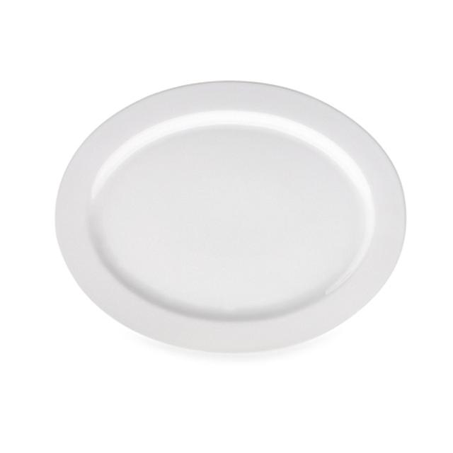 Real Simple® Oval Rim Serving Platter in White