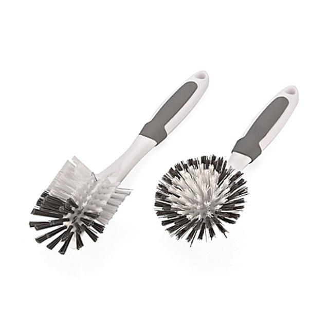 Nylon Glass and Bowl Kitchen Brushes (Set of 2)