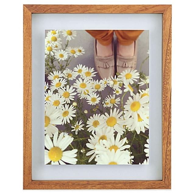 Umbra® Float 8-Inch x 10-Inch Wood Picture Frame in Walnut