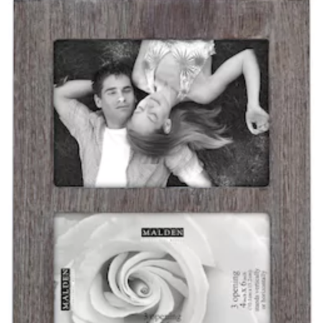 Malden Linear Distressed 3-Opening 4'' x 6'' Frame