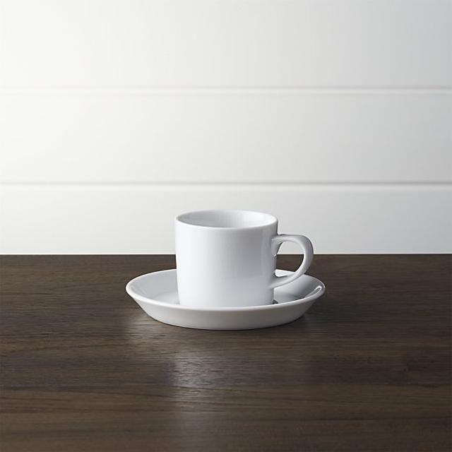 Verge 4 oz. Espresso Cup and Saucer