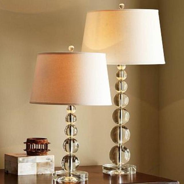 Stacked Crystal Table Lamp Base