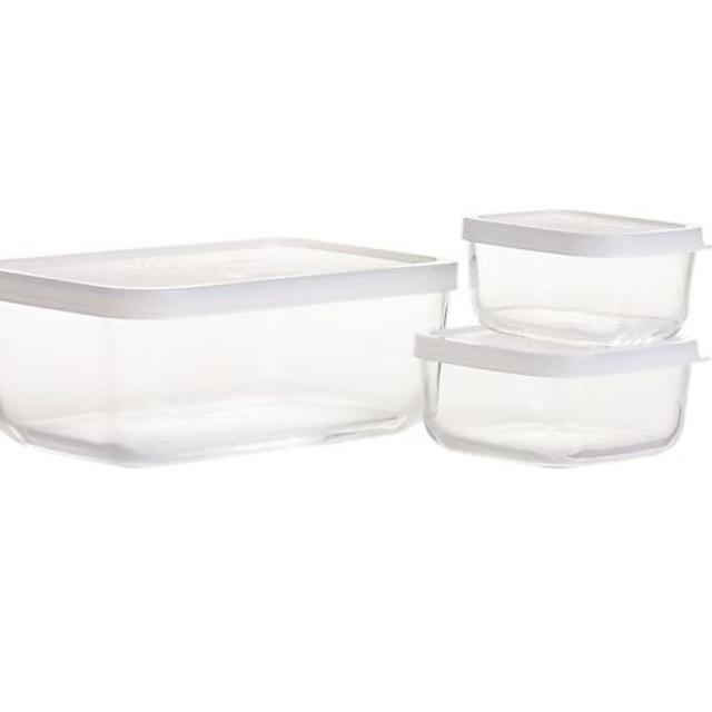 3-Piece Rectangular Storage Container Set