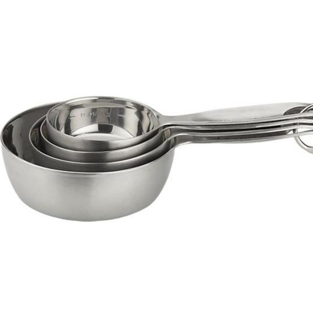 Set of 4 Stainless Steel Measuring Cups