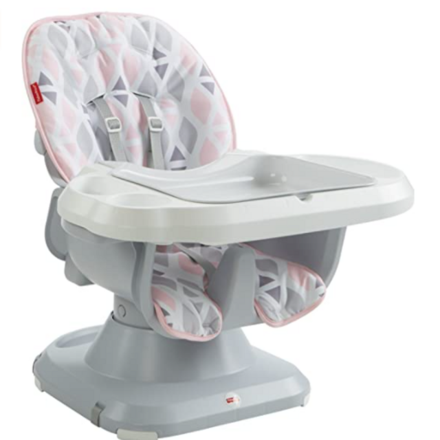 Fisher-Price SpaceSaver High Chair, Pink