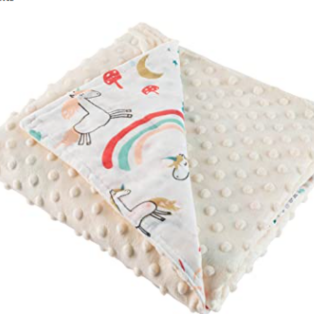 Unisex Rainbow Unicorn Minky