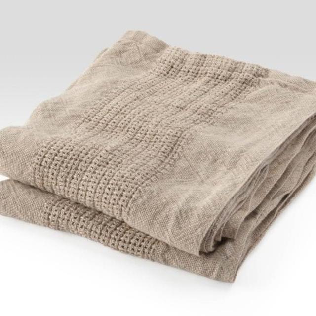 Linen Leno Stripe Throw - Brahms Mount