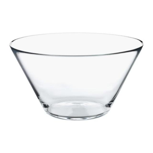 TRYGG				Serving bowl, clear glass
