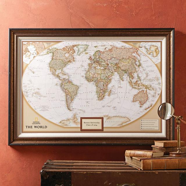 National Geographic ''My World'' Personalized Map - Premium Edition