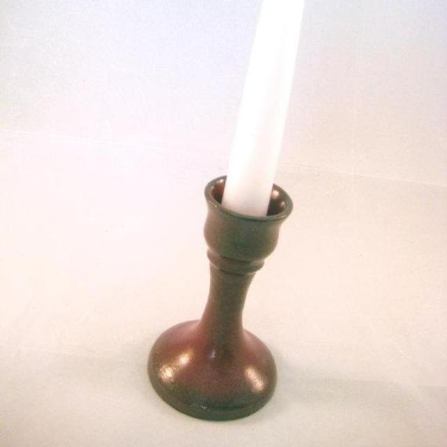 Candleholder - Rustic Rust Red - Authentic Home Decor Handmade Pottery for Chamber, Table Candle