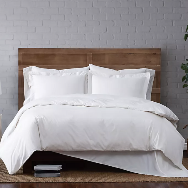 Brooklyn Loom Classic 3-Piece King Duvet Cover Set in White