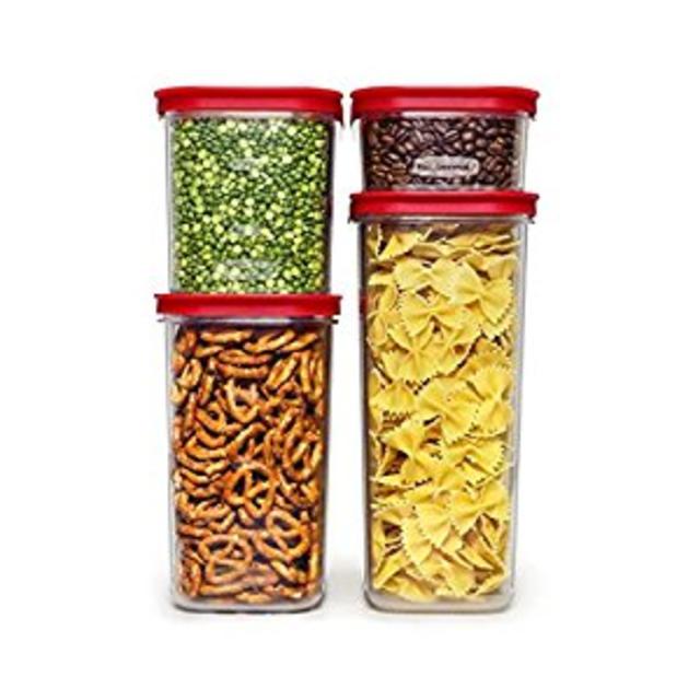Rubbermaid Modular Canisters,  8-piece Set, Red