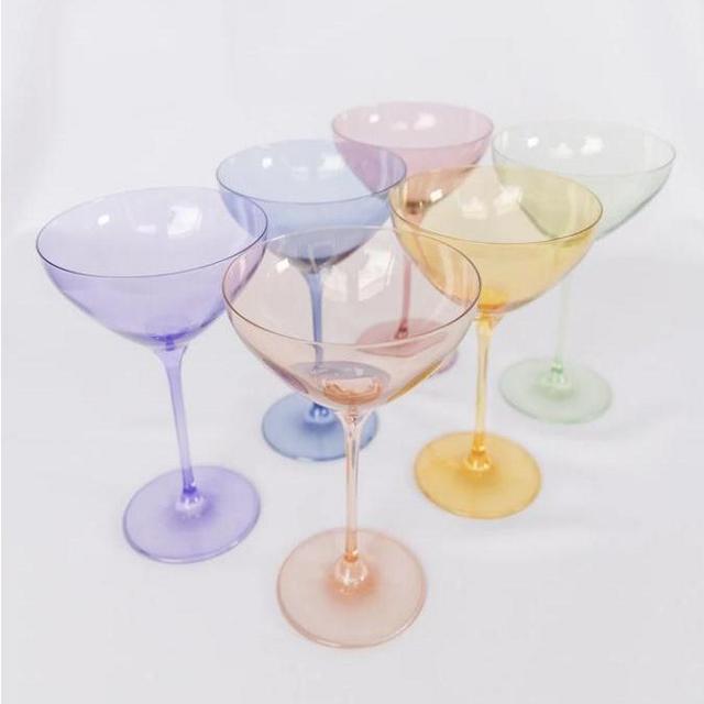 Estelle Colored Martini Glass - Set of 6 {Mixed Set}