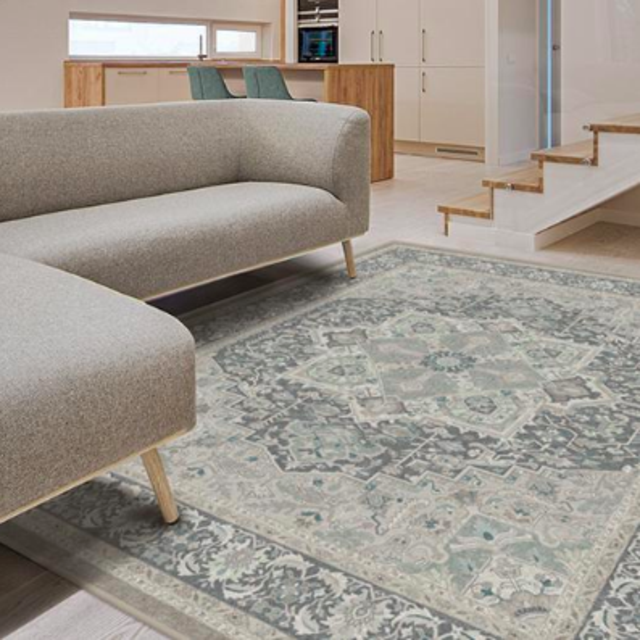 Hendesi Heriz Abalone Rug
