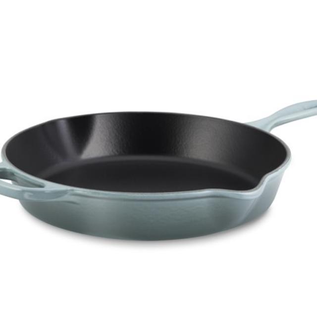 Le Creuset Signature Cast-Iron Deep Skillet, 12", Ocean