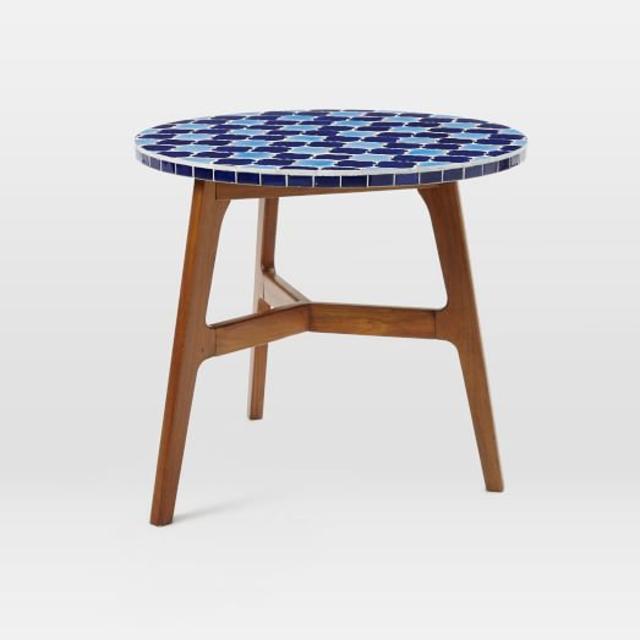 Mosaic Tiled Bistro Table - Decorator Print