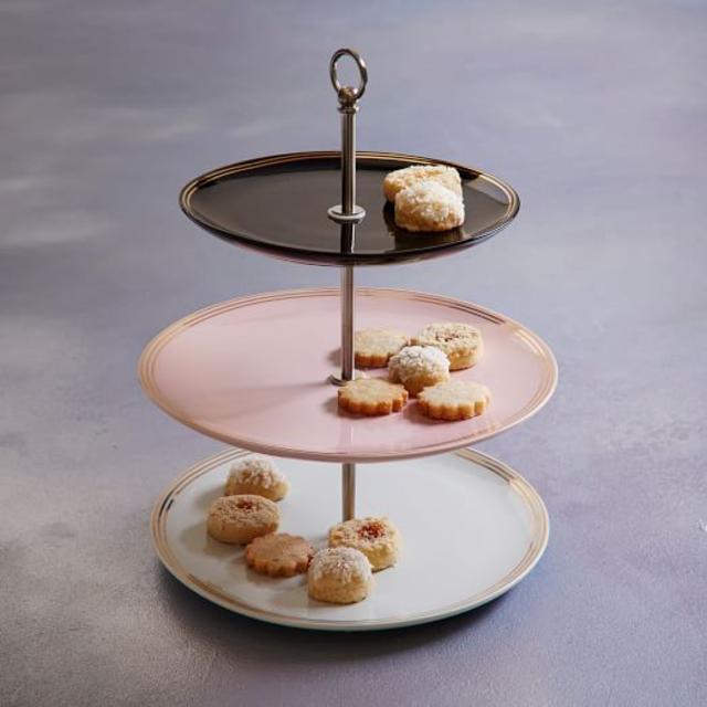 Fishs Eddy Gilded Petit Four Stand