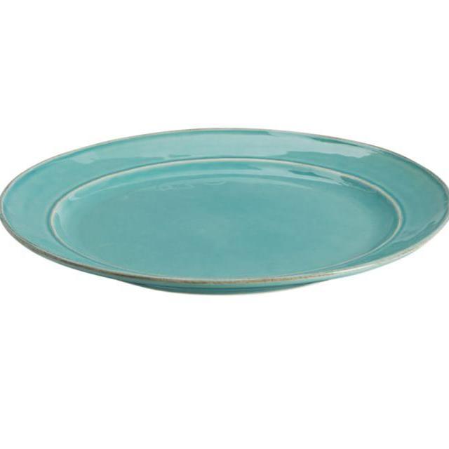 Cambria Dinne Plate, Set of 4- Turquoise Blue