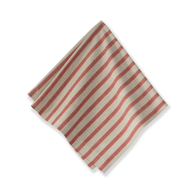 Bateau Stripe Napkins, Set of 4 Coral