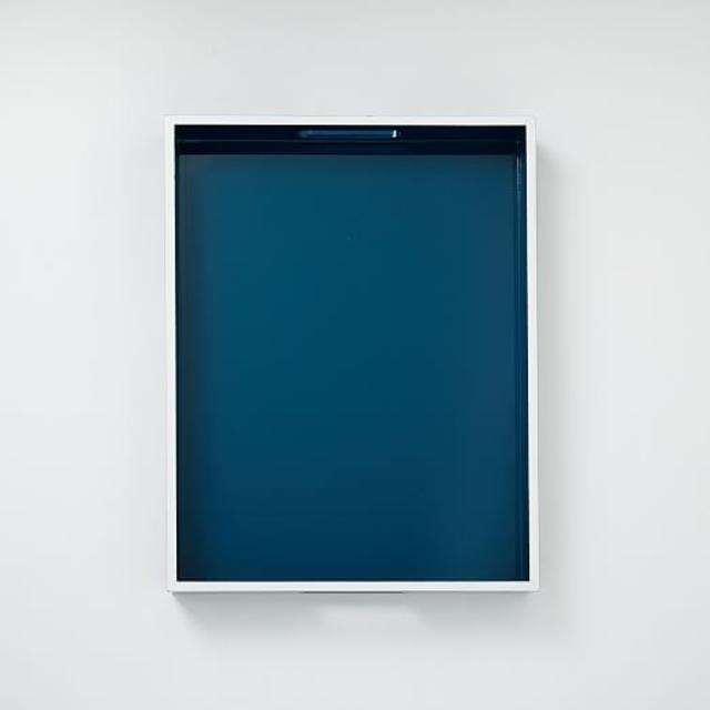 White Rim Lacquer Trays - Rectangle