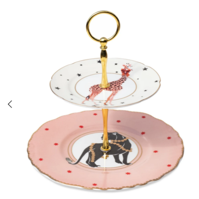 2 Tier Christmas Puma/Giraffe Cake Stand