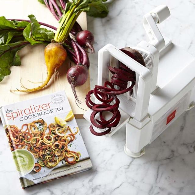 Paderno 4-Blade Spiralizer & Spiralizer 2.0 Cookbook