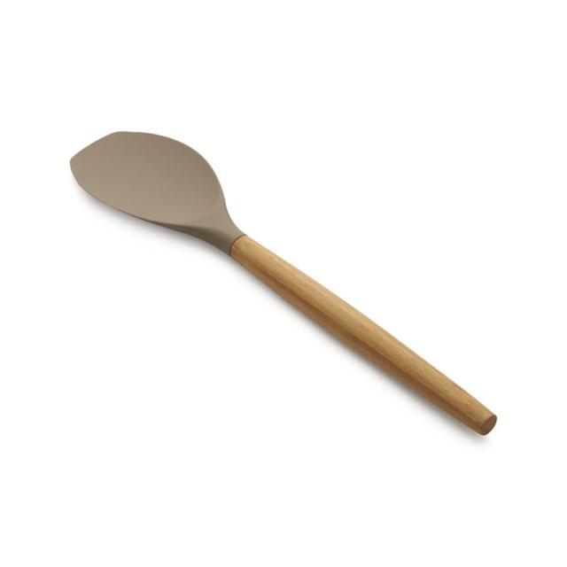 Silicone Spoonula with Bamboo Handle