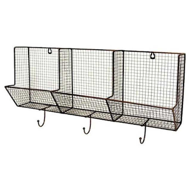 Wire Basket with Hooks