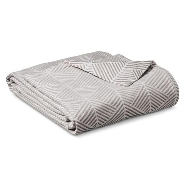 Ringspun Cotton Fashion Blanket - Threshold™, King Size, Seagull