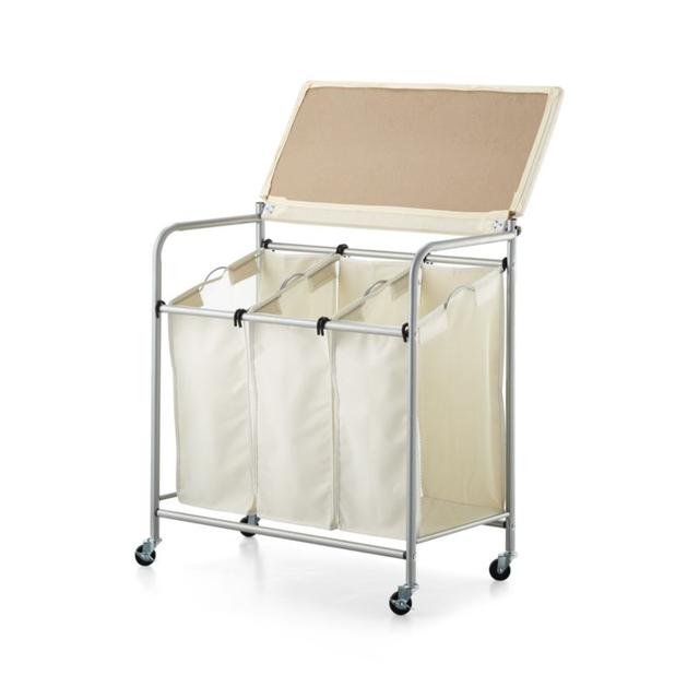 Triple Laundry Sorter with Ironing Board