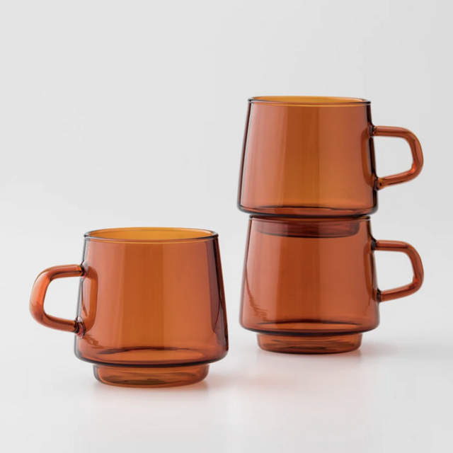 Amber Glass Mug