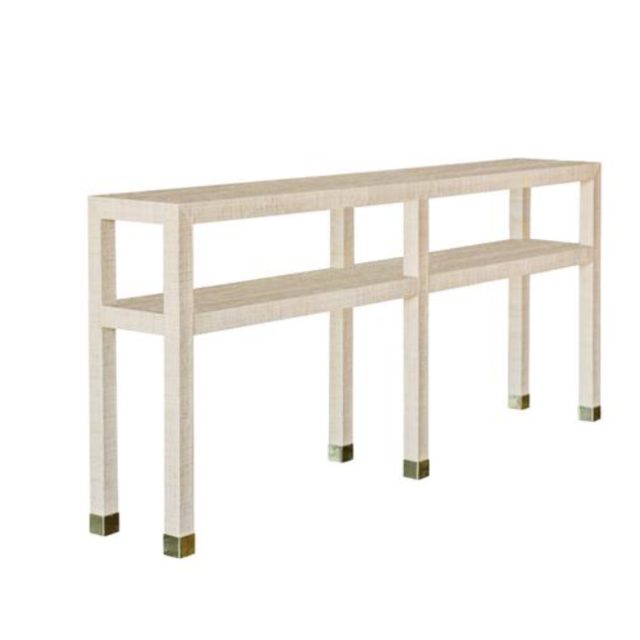 Newport Grasscloth Console - Natural