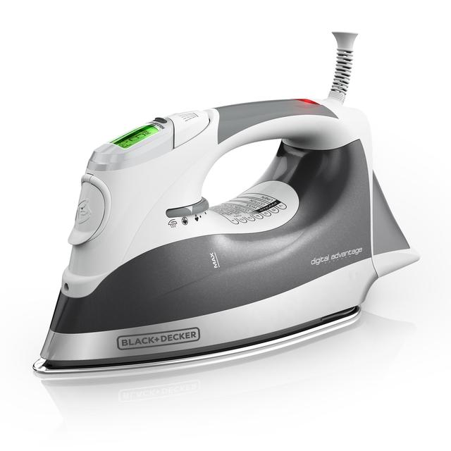 Black & Decker D2030 Auto-Off Digital Advantage Iron, White