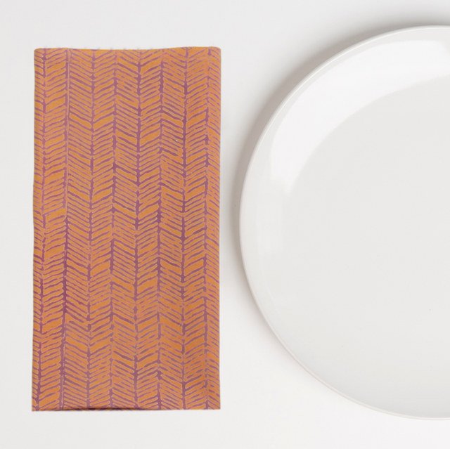 Plume Citrus Napkins- set of 4