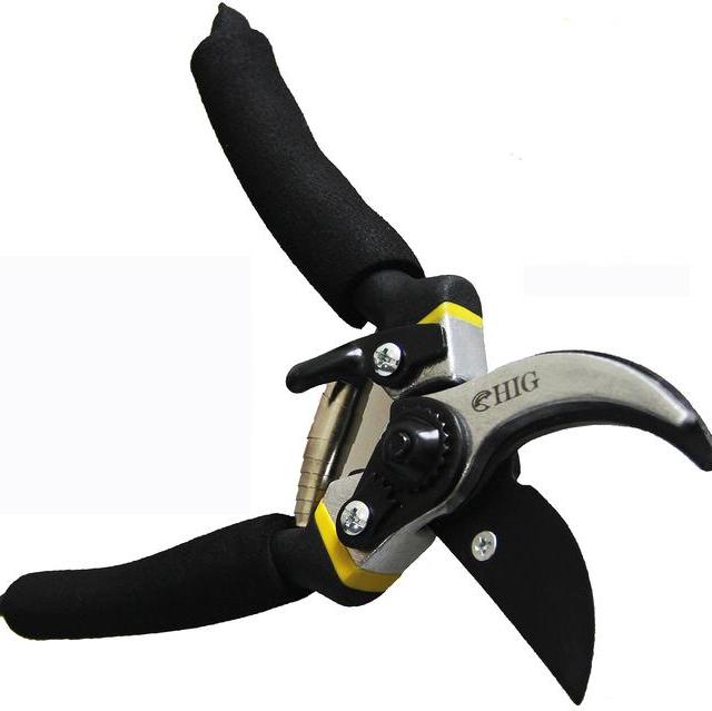 Pruning Shears HIG Extra Hardness Extra Sharp Garden Hand Pruners-cutting Easier Ergonomic, Comfortable Slip Less Effort for Men & Women - Gardening Scissors