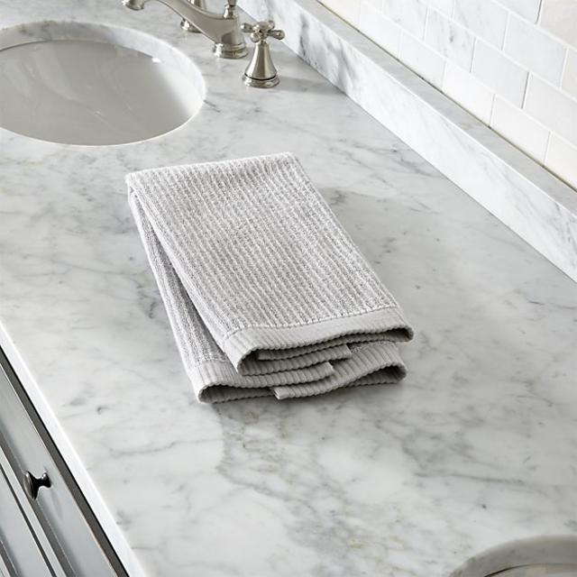 Marimekko Ilta Grey Striped Hand Towel