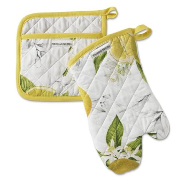 Meyer Lemon Oven Mitt and Potholder Set